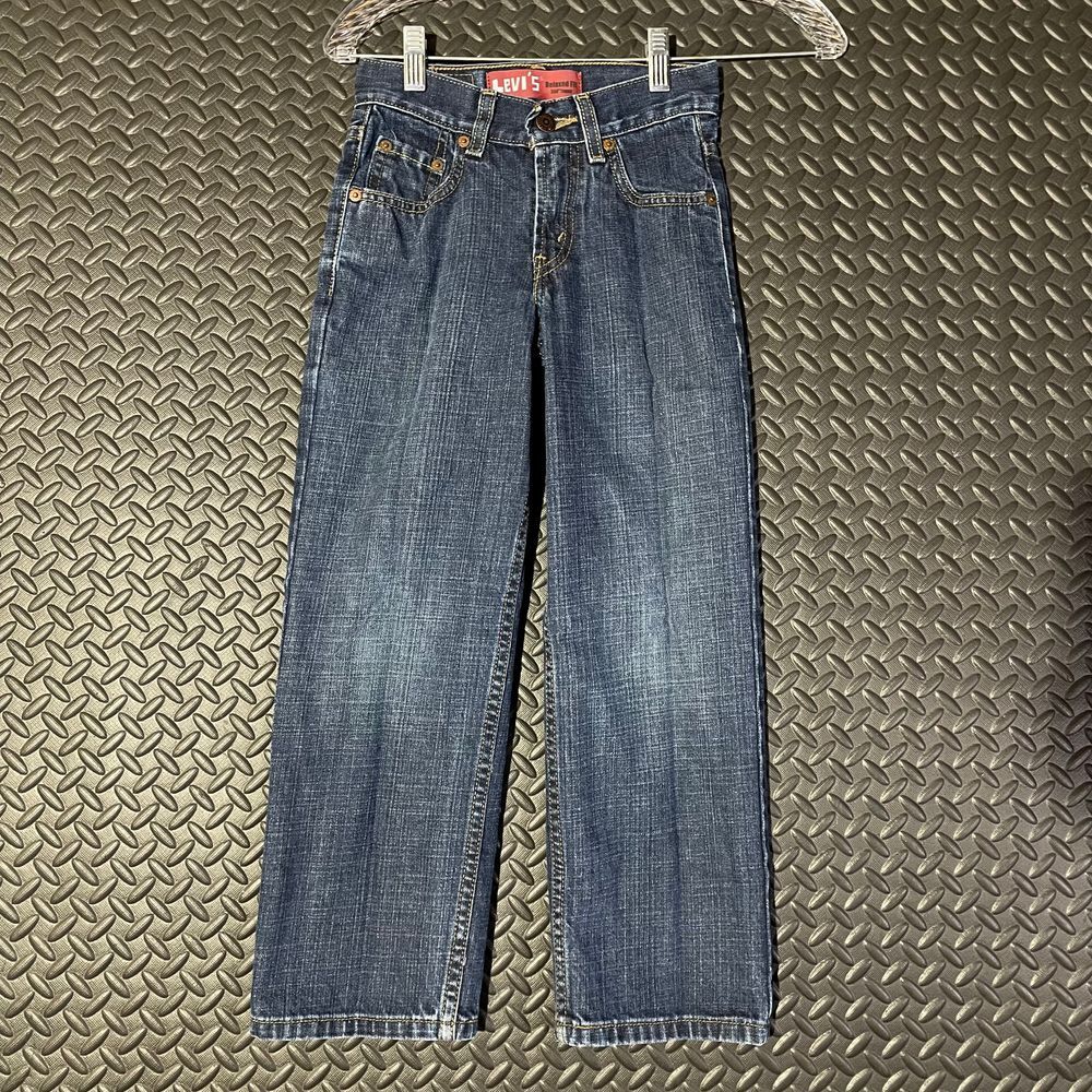 Levi's 550 Relax Fit Dark Navy Blue‎ Casual Wear Denim Jeans Youth Boys 22x22